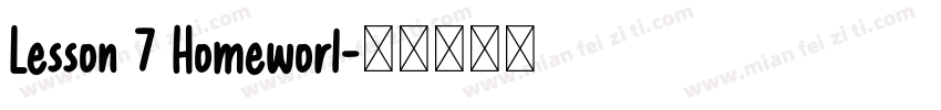 Lesson 7 Homeworl字体转换